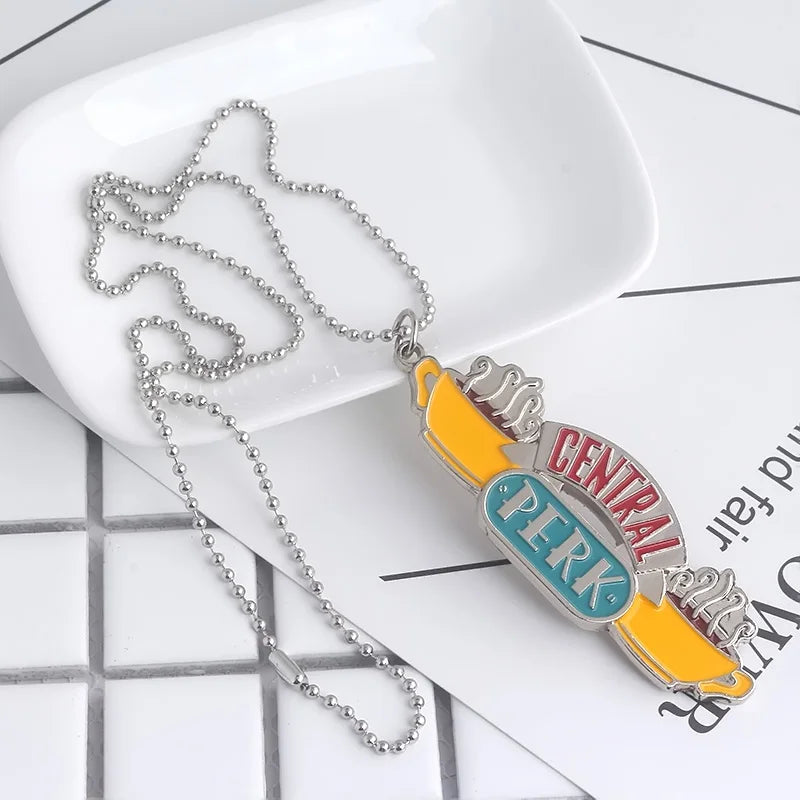 Friends Central Perk Coffee Keychain – Enamel Keyring Gift