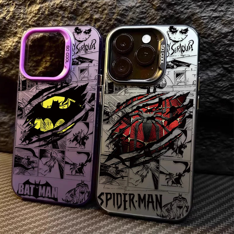 Marvel Hero Spider Man Phone Case For iPhone 17 16e 16 15 14 13 12 11 mini Pro Max X XR XSMAX 8 7 Air Plus Anti Fall Matte Back
