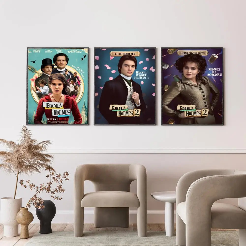 Enola Holmes HD 2 Poster – Waterproof, Self-Adhesive Wall Decor