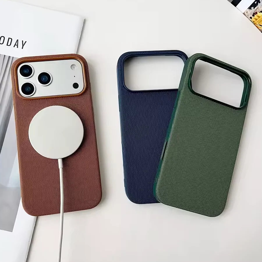 Woven MagSafe Case for iPhone 11–17 Series & iPhone Air