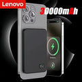 Lenovo Magnetic Wireless Power Bank 30,000–50,000mAh | MagSafe Fast Charging for iPhone & Samsung