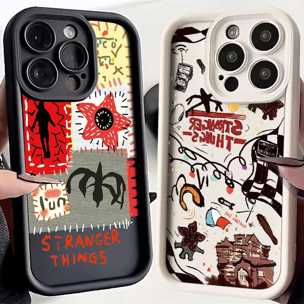 Cool Strange Things Letters Phone Case for iPhone 17 16e 16 15 14 13 12 11 Air Pro Max Mini XR XS X 7 8 6 6s Plus Soft TPU Cover