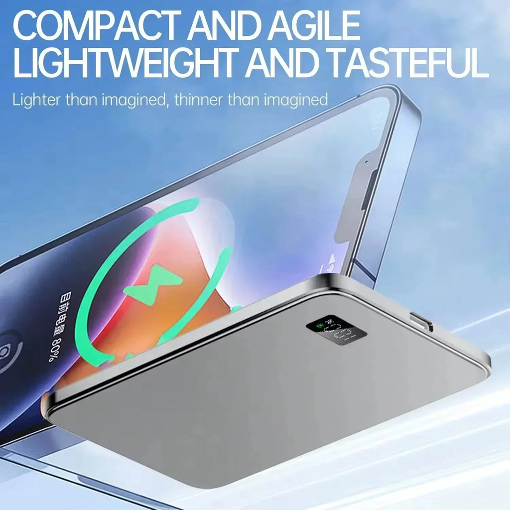 Lenovo Magnetic Wireless Power Bank 30,000–50,000mAh | MagSafe Fast Charging for iPhone & Samsung